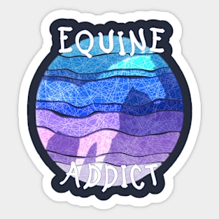 Equine addict N3 - frost Sticker